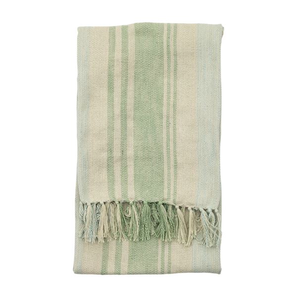 Sophia Stripe Throw - Green